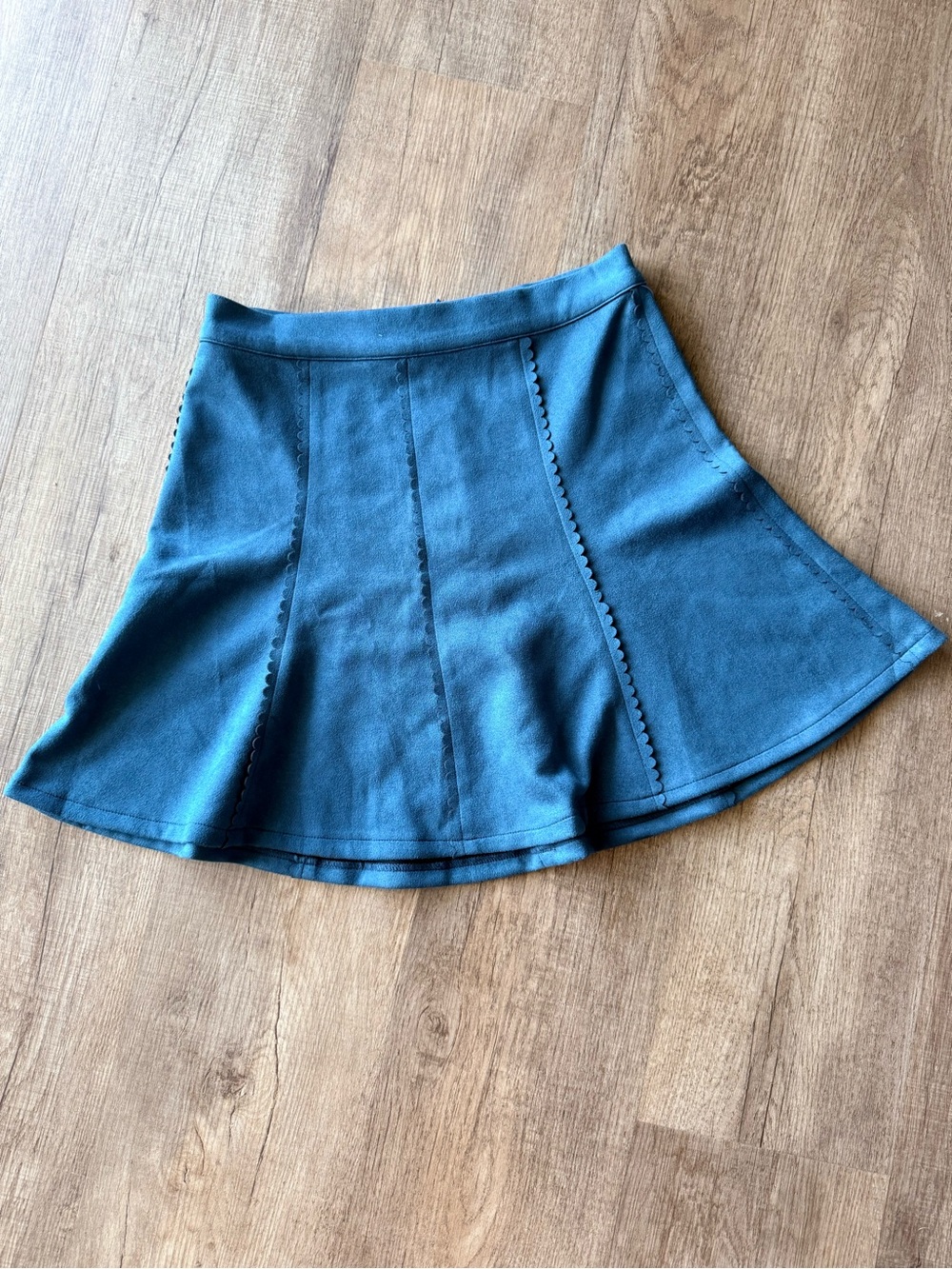 Alya Teal Circle Skater Skirt